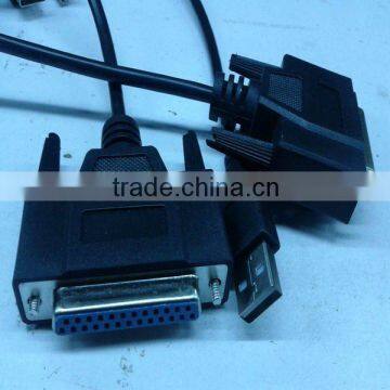 Shenzhen supply D-sib 25pin parallel usb printer cable