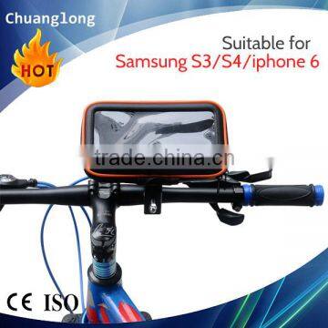 High Quality Anti-vibration Waterproof Bag Handlebar Bike Phone Mount Iphone 6 For Samsung S3/S4/iphone 6