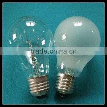 60MM E27 75W 100W GLS incandescent light bulbs