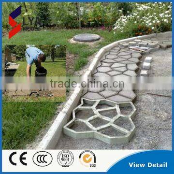 China Wholesale Prices Garden Tools Mold DIY Paver Stone Plastic Mould For Walk Way In Stock