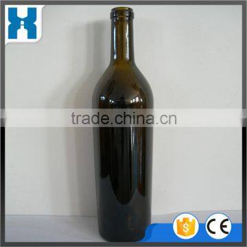 WHOLESALE DARK GREEN GLASS WINE BOTTLE FOR SALE 750ML