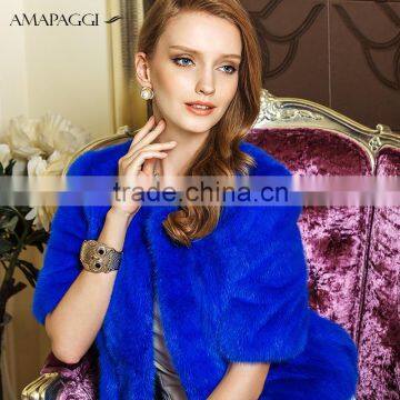 short blue mink fur jacket wholesale