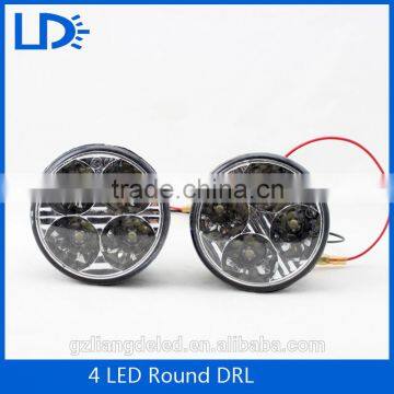 High brightness car led drl daytime running lights 12V led daytime running lights round