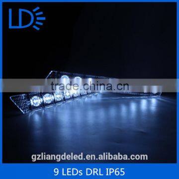 New high brightness IP65 waterproof 9leds Auto DRL led daytime running lights for all Cars