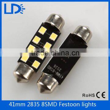 2016 new festoon led dome lights car 41mm 2835 8smd car led festoon light