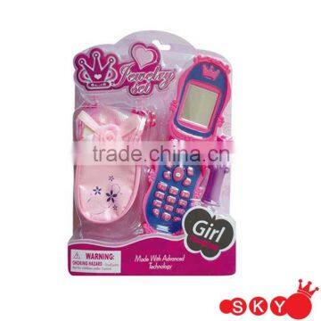 Princess set with mobile phone for girl beauty set toys