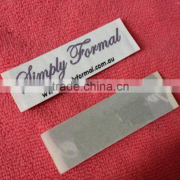 Neat Cutting Iron on Clothing Label,woven Label With Sticky Back