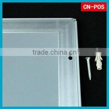 display aluminum snap frame for supermarket hanging