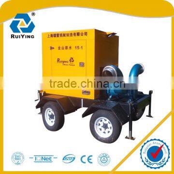 Movable Diesel water pump, sewage water pump, huge flow 18m3/h
