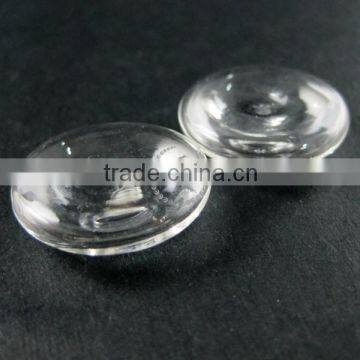 21mm Transparent Round Flat Surface Glass Dome Cabochon With 3mm Hole DIY Jewelry Supplies 3070066