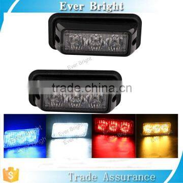 Hot new products for 2016 3 LED Waterproof Grille Car Truck Strobe Flash Emergency Warning Light SUV
