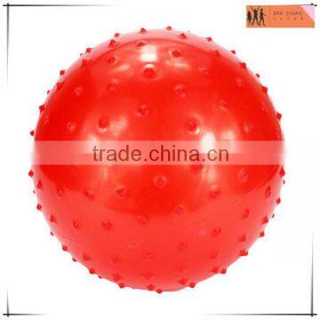 red knobby bouncy pet ball for dogs and cats,custom PVC pet inflatable bouncy ball toys,custom ball toys Shenzhen factory