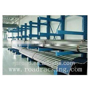 Industrial store tube wood matel cantilever storage rack system