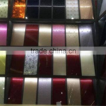 china manufacture wholesales of decorative glass for kitchen cabinet