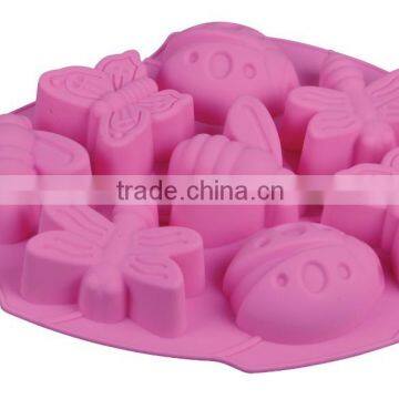 2016 Cavity Insect Silicone Cake Mold Pan (Lady Bugs, Butterflies, Bees and Dragonflies)