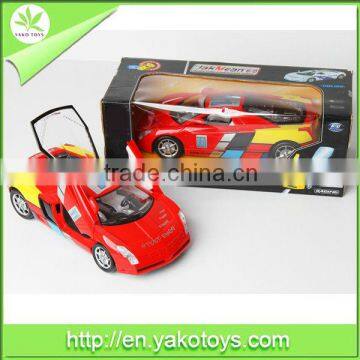 bo toy car,can open the door,with light and music,2 colour assorted