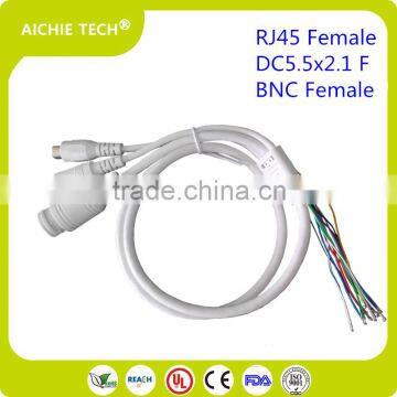 Factory Custom CCTV Camera Connection Cable With RJ45 Female LED Light and DC5.5x2.1 Plug photo-2
