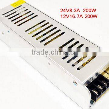 Slim Case 200W Switch Mode Power 12v 16.5a 200w Power Supply