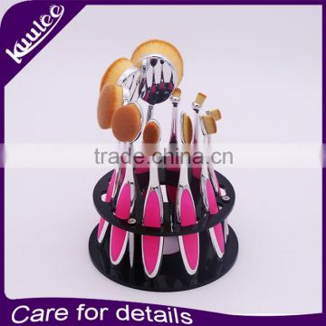 Makeup Brush Acrylic Round 10 Holes Tree Holder oval brush Organizer