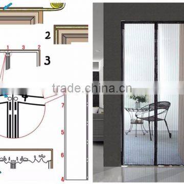Kawachi New Magic Curtain Door Mesh Magnetic Fastening Hands Free Fly Bug Insect Screen photo-2