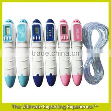 Three-button electronic timer counting jump rope,timer jump rope / digital counting jump rope