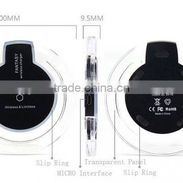 OEM ORDER WELCOME QI WIRELESS CHARGER PAD STAND QI WIRELESS CHARGER PAD WITH LCD LIGHT FOR GALAXY S7 EDGE TRANSMITTER photo-3