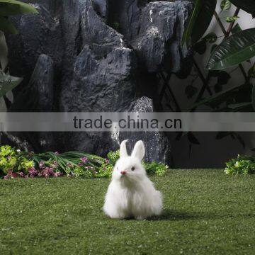 small simulation rabbit toy polyethylene&furs white rabbit doll gift