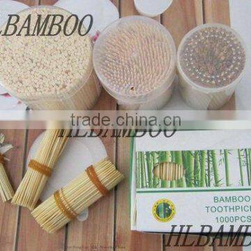 natural bamboo and wood toothpicks