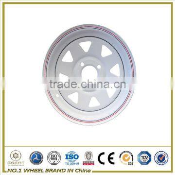 Steel material of white trailer wheels