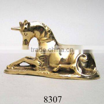 Decorative Brass Unicorn Figurines, Brass Figures