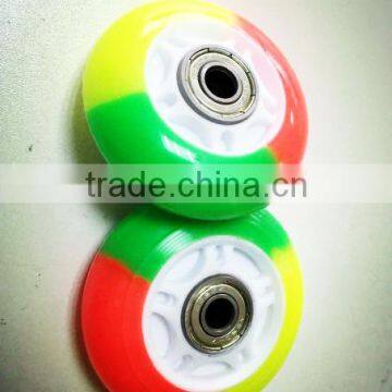 72/76/80mm*24mm, PU inline skate wheels, PU inline skate wheels,colorful skate wheels