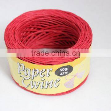 colorful paper twist twinefor packing,decorating,gardening,party,paper twine necklace display