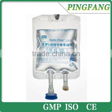 Double Tube Non- PVC Infusion Bag with Stopper