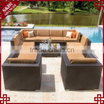 Alibaba outdoor furniture wholesale poolside luxury rattan design sofas