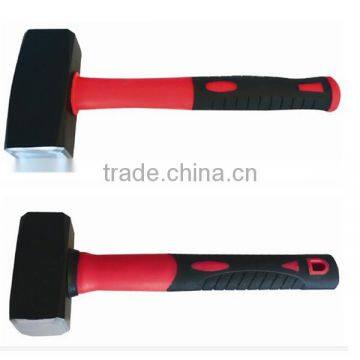 break stone hammer with plastic coated handle