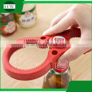 Kitchen accessories multifunction 4 in1 gourd shape plastic tin can beer bottle opener