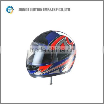 High quality with washable interior full face helmet motorcycle helmet WITH BLUE COLOR