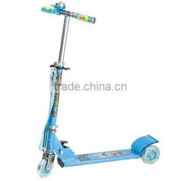 Half full aluminum laser wheel with bell kick scooter for children