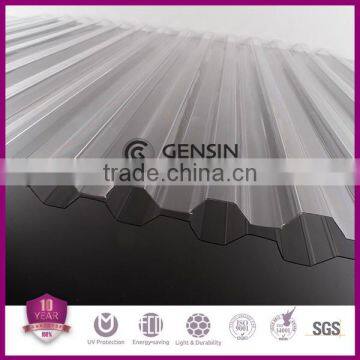 Gensin 0.8mm Polycarbonate Corrugated Sheet/ PC Wave Sheet/PC Profile Sheet