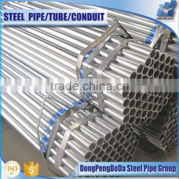 different size of galvanized iron pipe