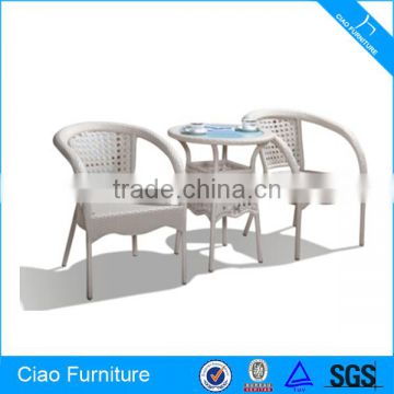 Home garden furniture rattan coffee table and chair