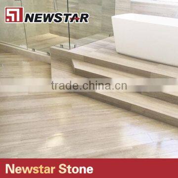 Newstar white grey wood marble tiles silk georgette marble