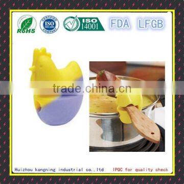 High Quality Heat Resistant Silicone Utensil Pot Pan Clip Holder photo-6