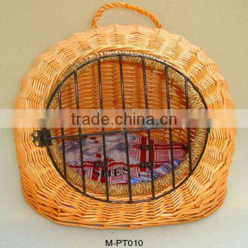 High Quality pet house cage wicker basket