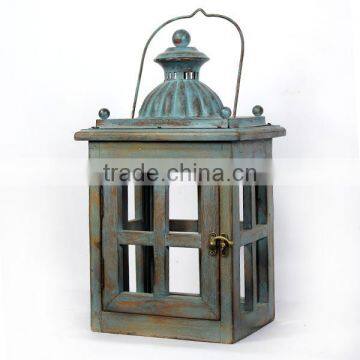 Wooden Garden Lantern Candle Holder Wholesale