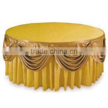 Hotsale Gold Wedding Party Table Skirting photo-2