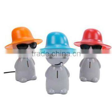 Supply creative Smoking boy lamp / night light + Piggy Bank
