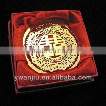 Supply Creative Fashion Golden Double Happiness Bookmark