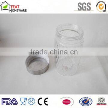 High Quality Food Storage Glass Canning Jar Canisters With Metal Lid photo-4