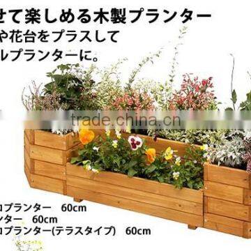 Solid Wooden Flowerpot With
